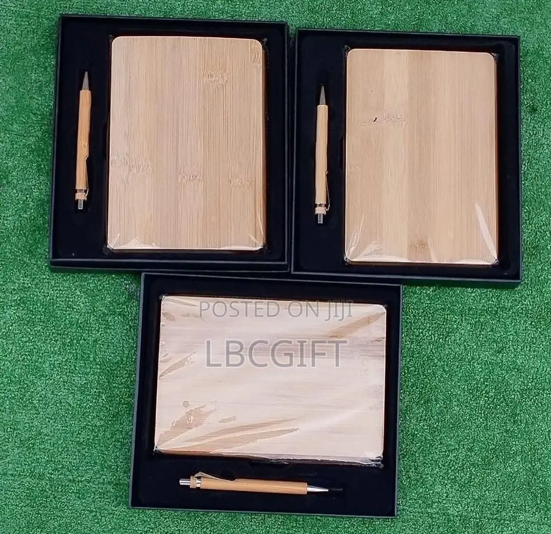 Bamboo Notebook With Pen (Wholesales Only)