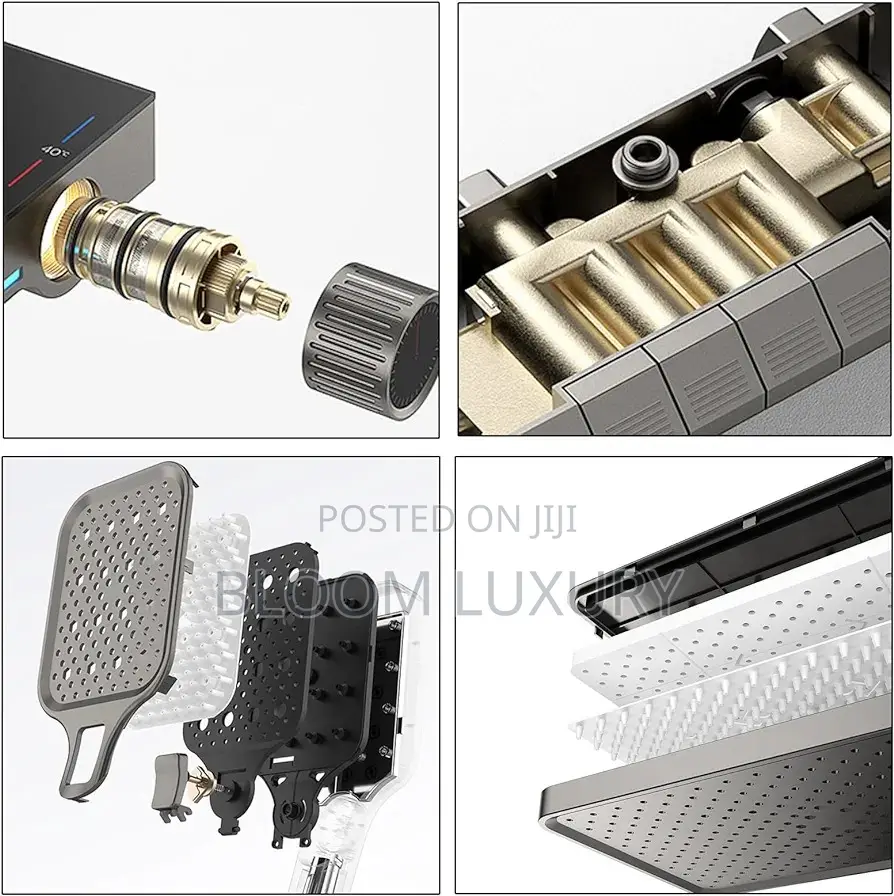 Thermostatic Digital Display 4 Kit, 30x20cm Shower Head