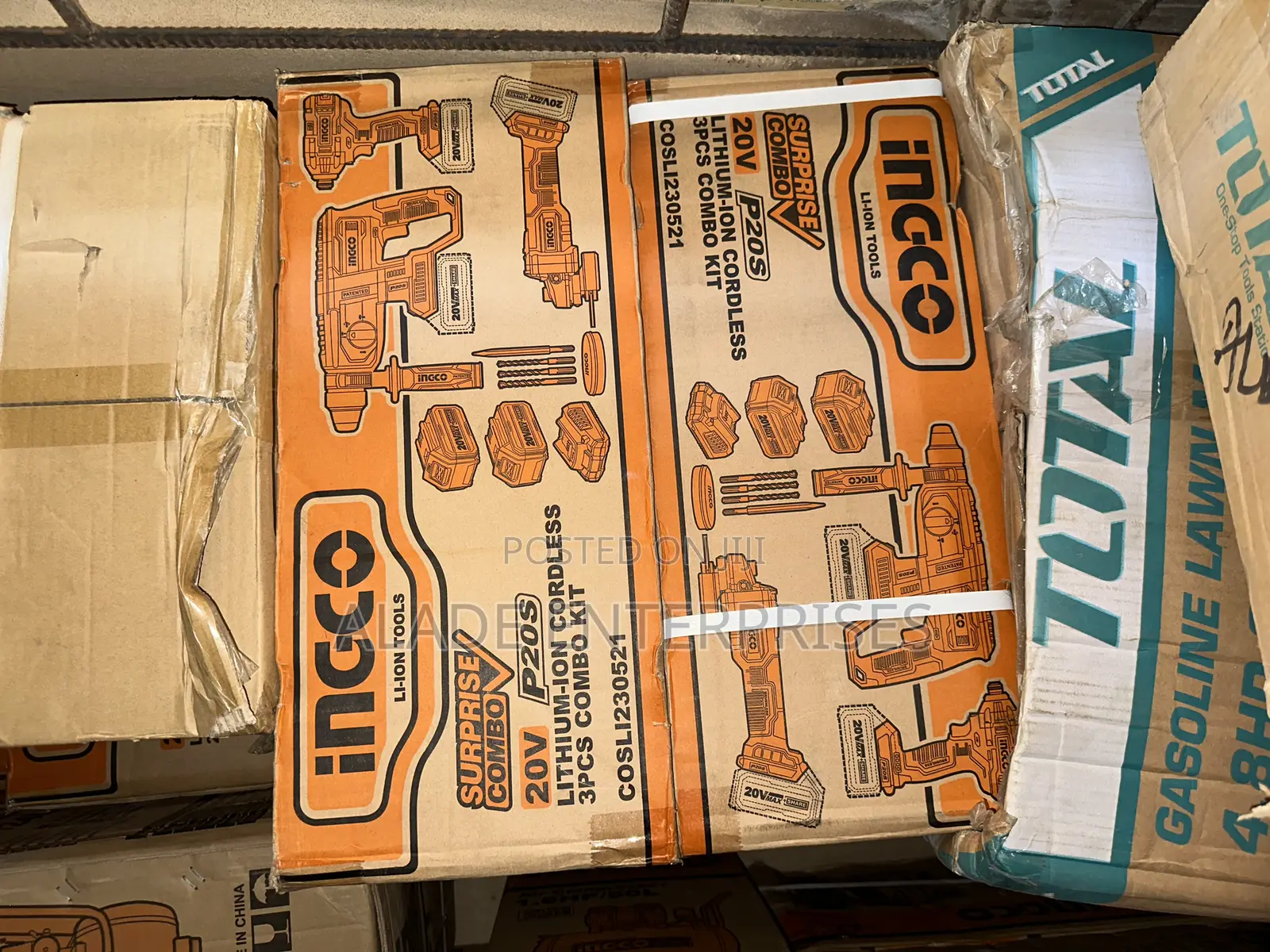 25 Mm Ingco Lithion Ion Cordless Combo Kit