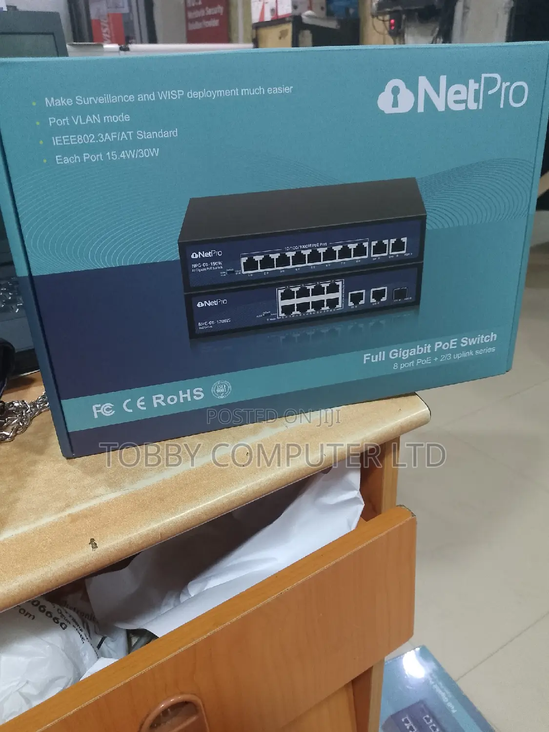 Netpro NPG-08--150w 10-Port Gigabit Intelligent Poe Switch