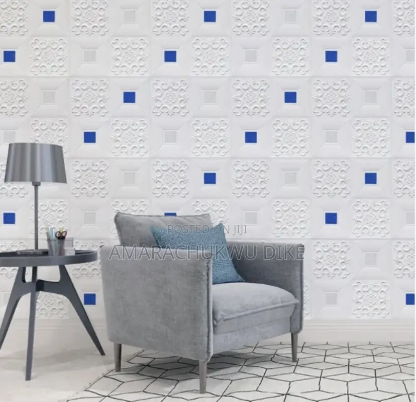 3d Quality Thick Foam Self Adhesive Wallpaper Wall Design