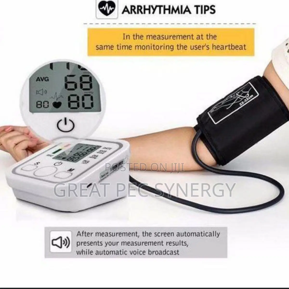 Upper Arm Blood Pressure Monitor
