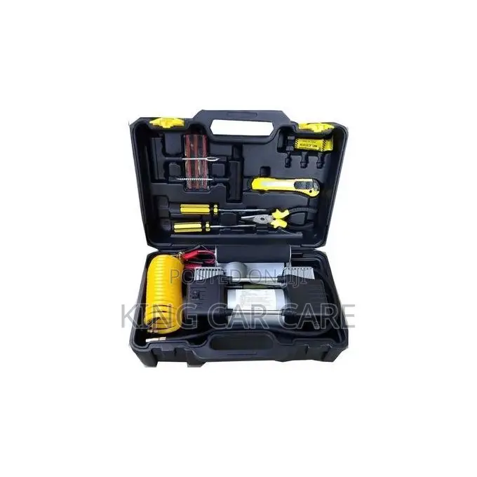 High Power Car Electric Tyre Pump Set - Double Cylinder