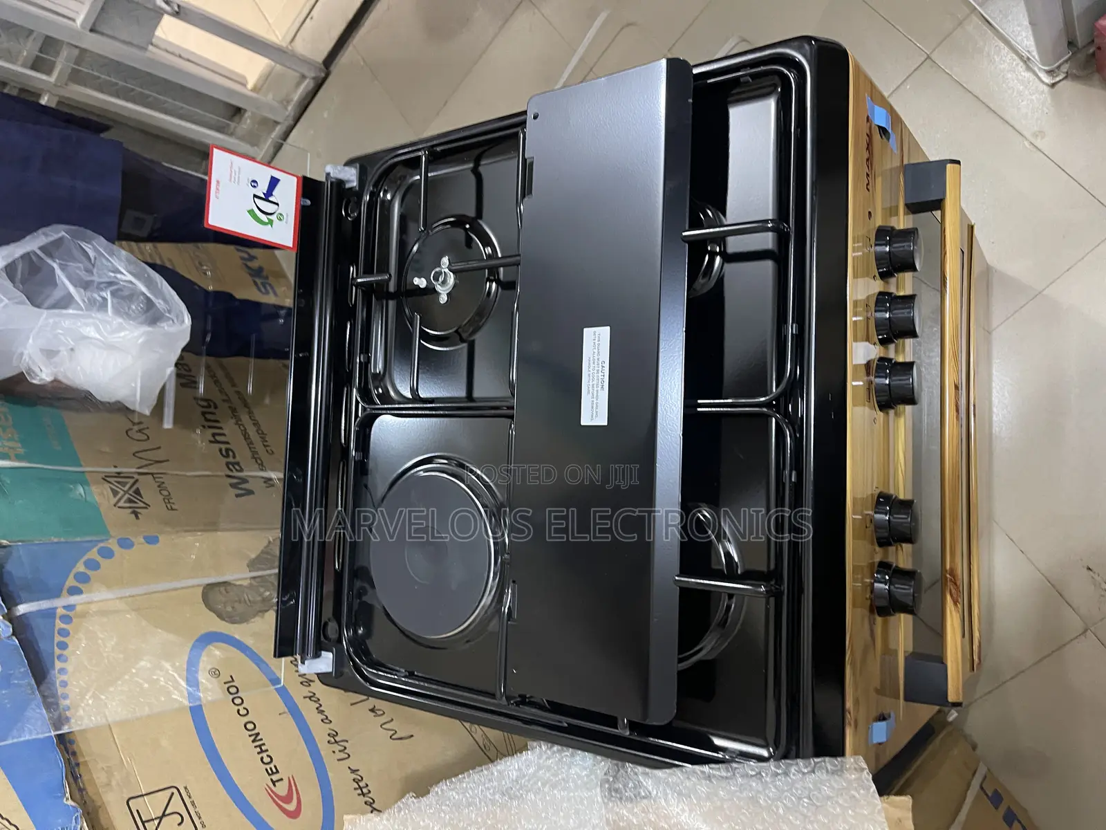 Brand New Maxi 60/60 3by 1 3gass 1 Electric Oven Standing