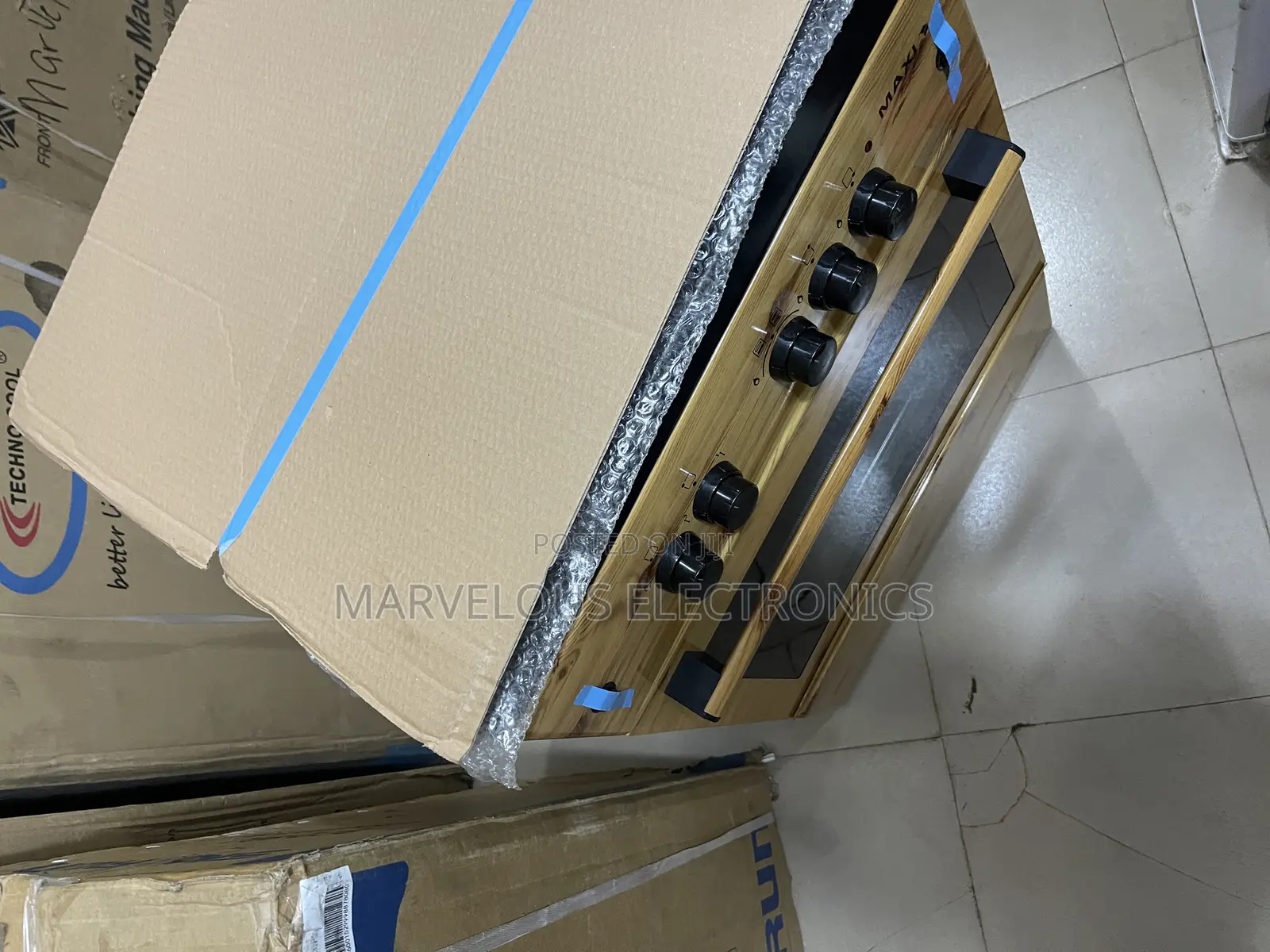 Brand New Maxi 60/60 3by 1 3gass 1 Electric Oven Standing
