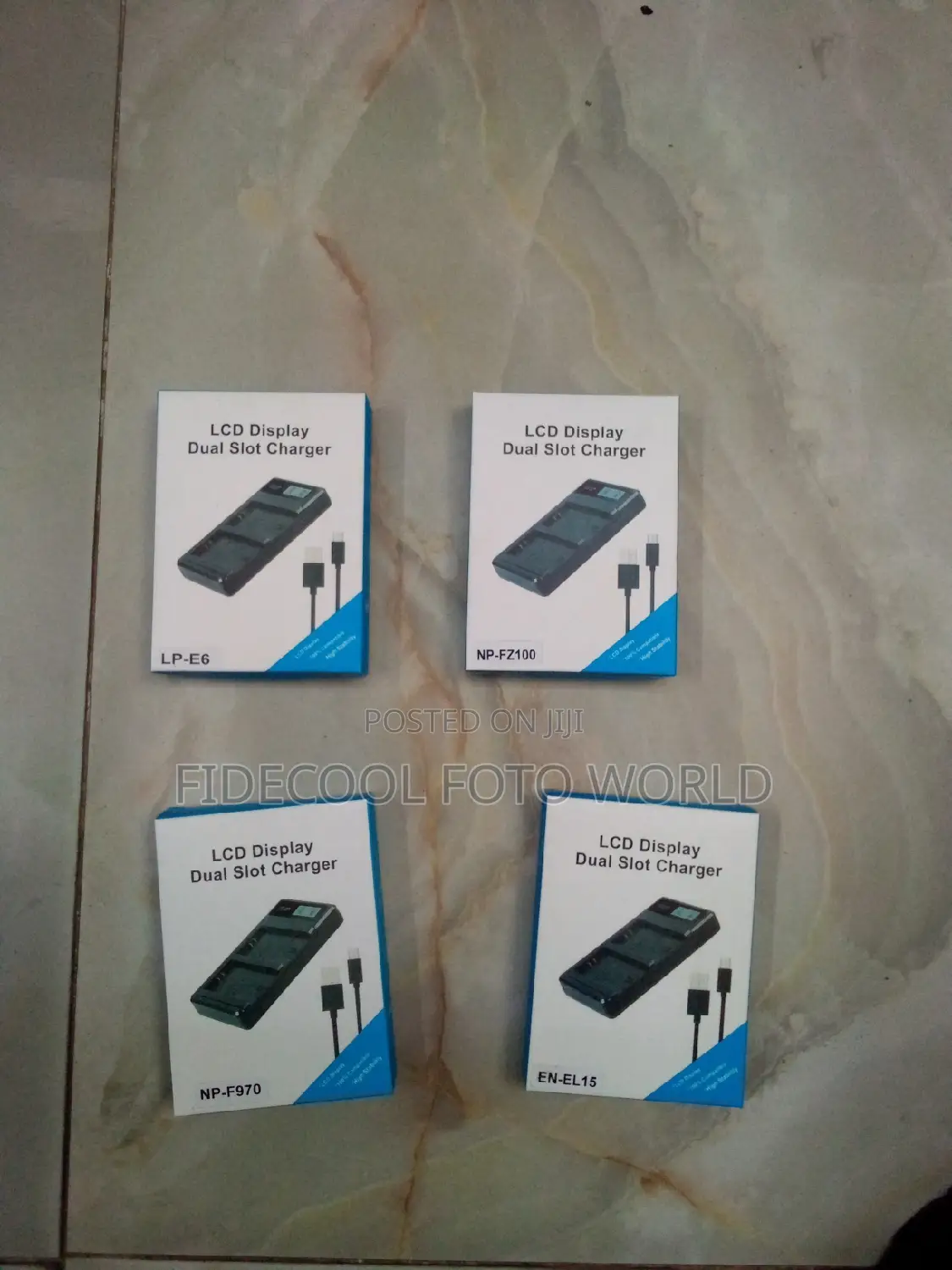 Dual USB Charger for Camera Batteries