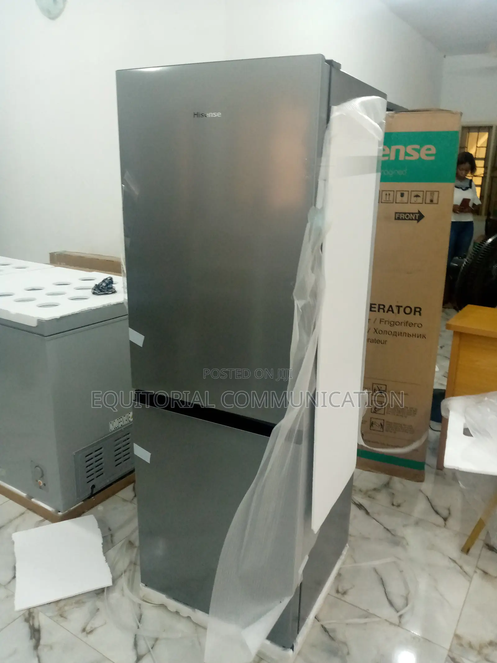 Bottom Freezer Hisense Double Door Ref Silver