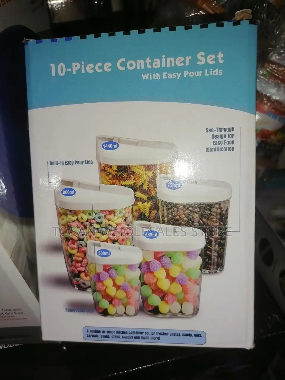 Dry Food Cereal Container Set