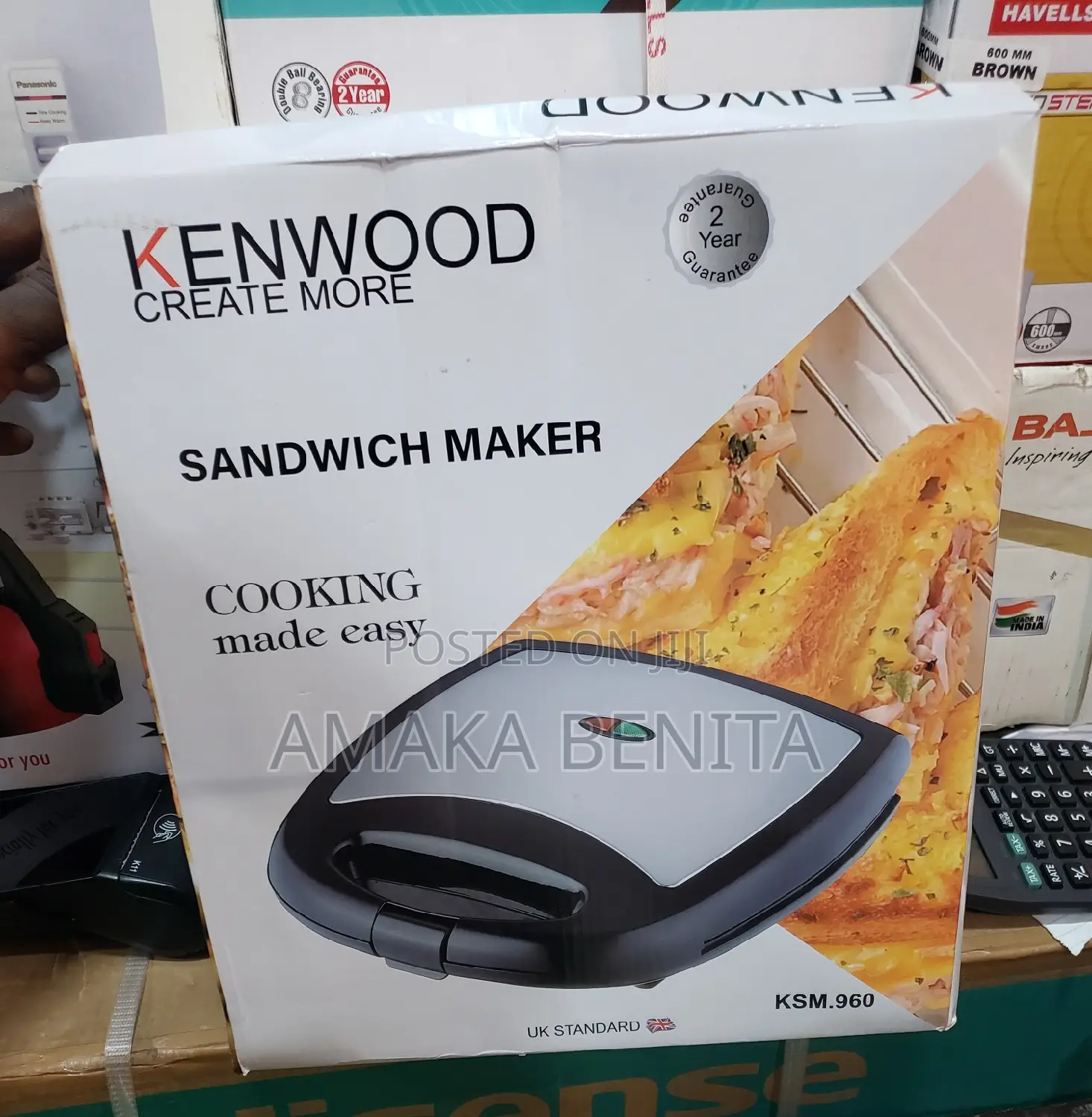 Kenwood Sandwich Maker 2 Slice