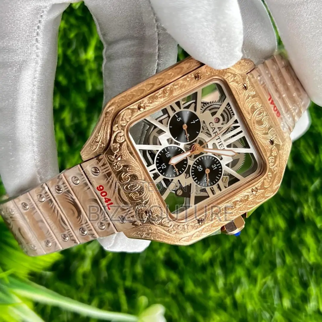 Original Cartier Mechanical Rose Gold Chain Watch in Store