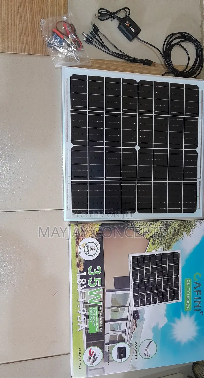 Cafini 35watts Solar Panel With Smart Chip For Phone&Fans