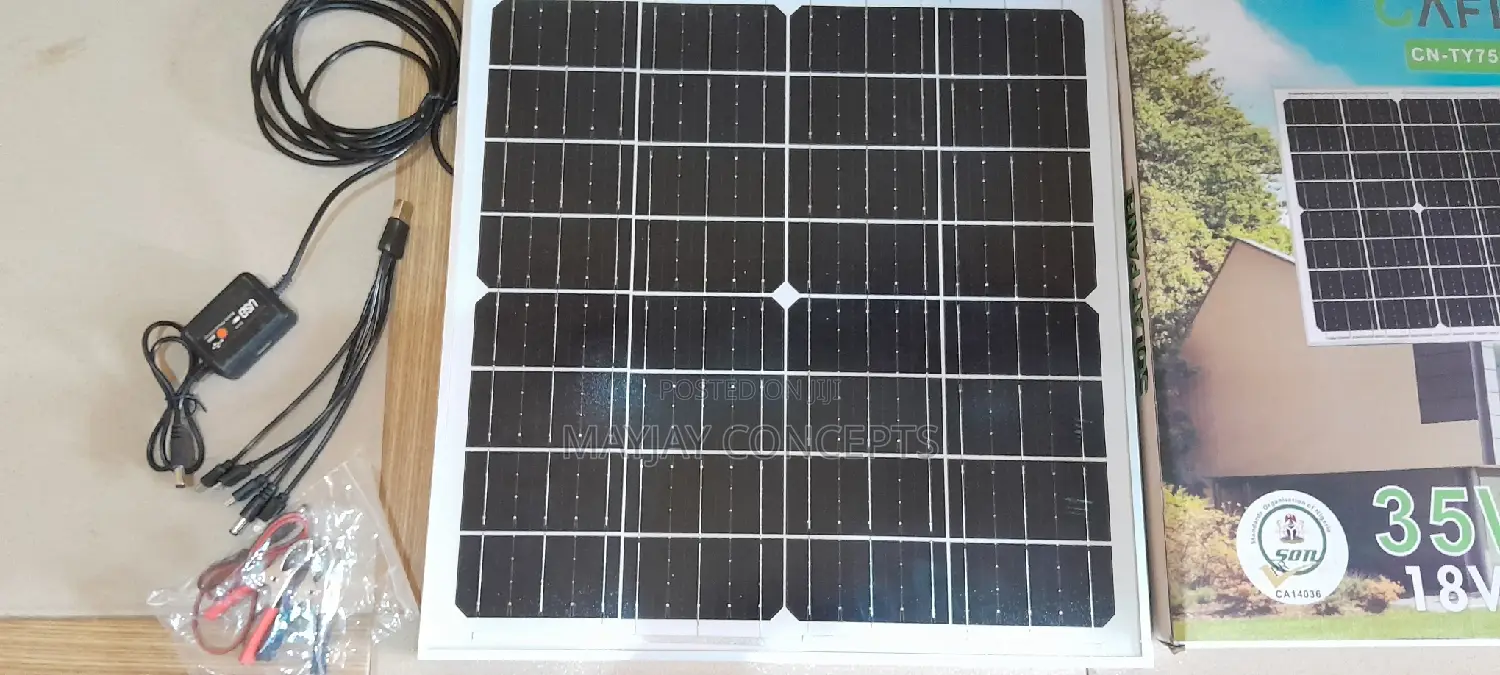 Cafini 35watts Solar Panel With Smart Chip For Phone&Fans