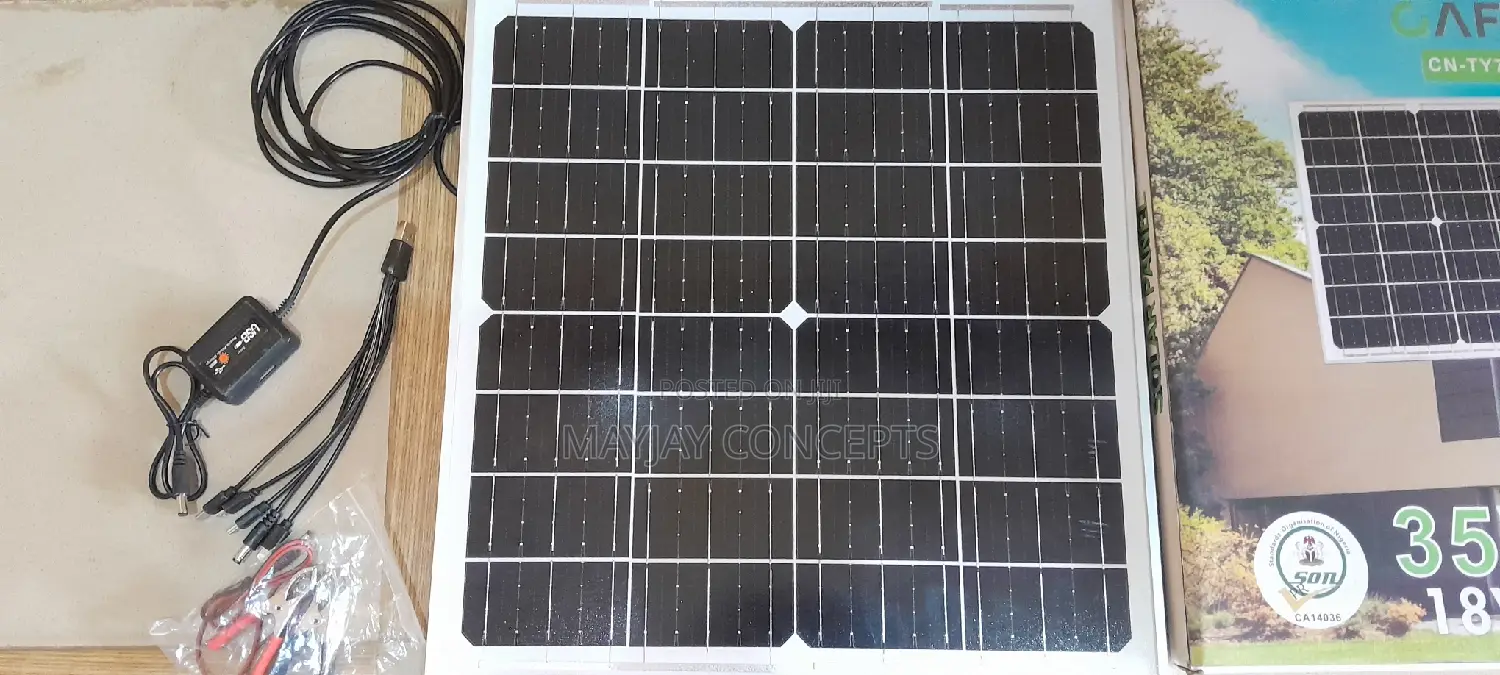 Cafini 35watts Solar Panel With Smart Chip For Phone&Fans