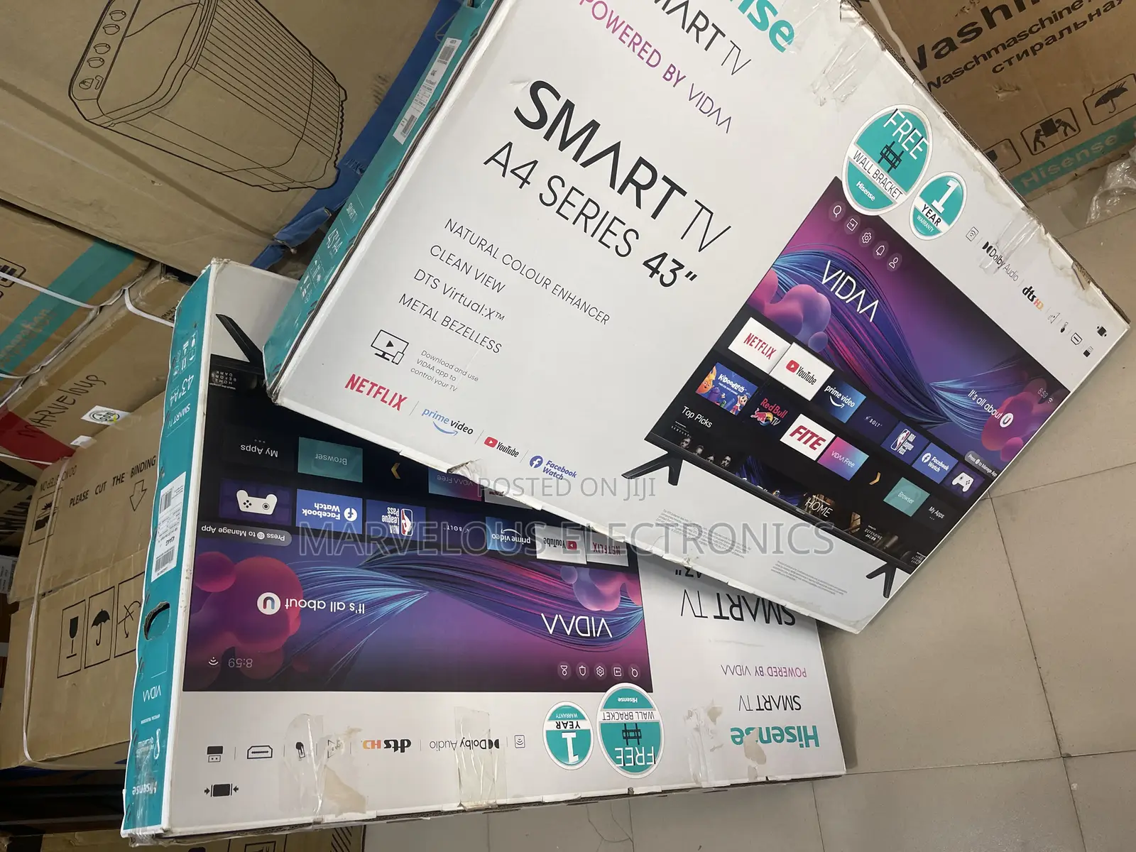Brand New Original Hisense 43inch Vida Full HD Smart Tv