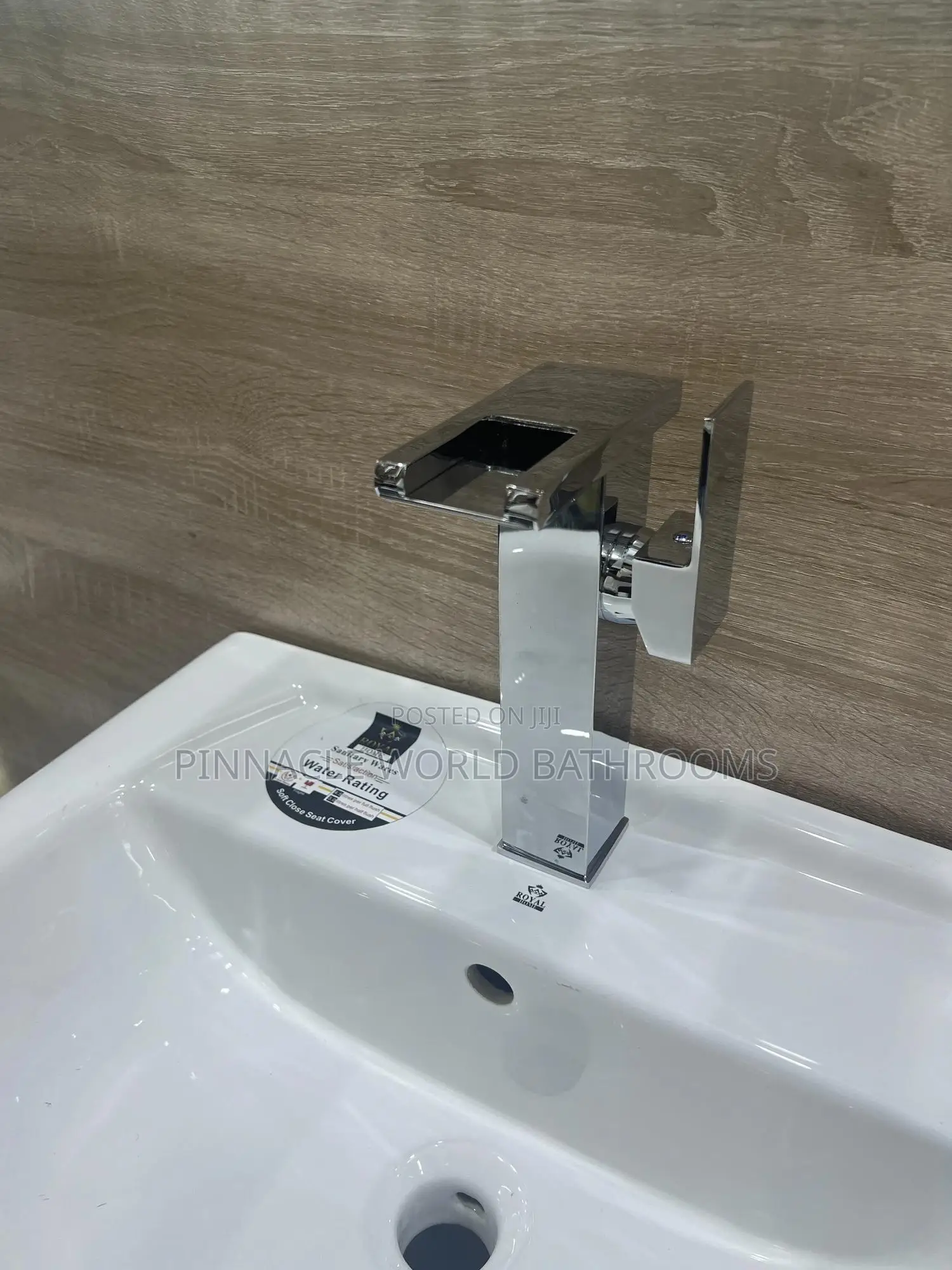 Long Light Display Stainless Basin Mixer Tap