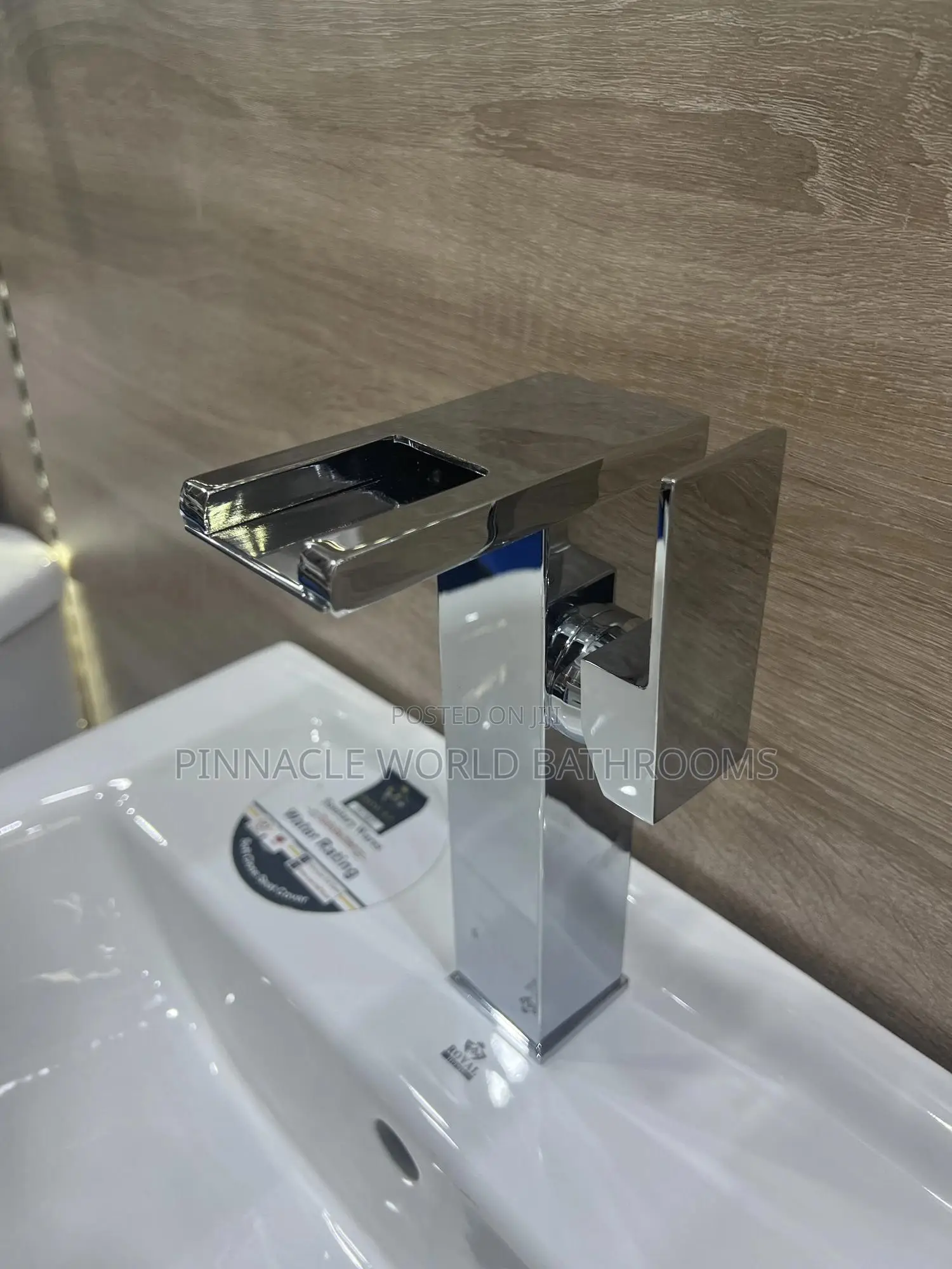 Long Light Display Stainless Basin Mixer Tap