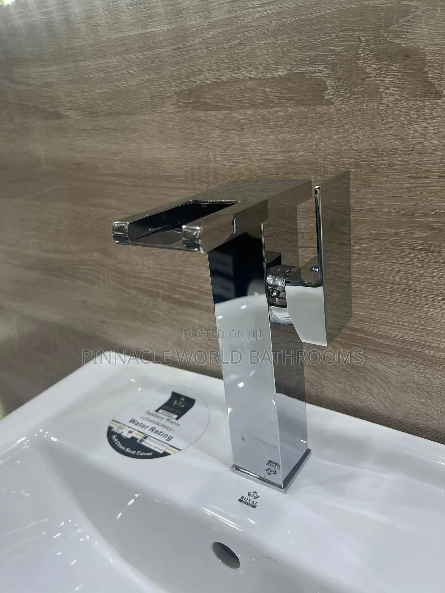 Long Light Display Stainless Basin Mixer Tap