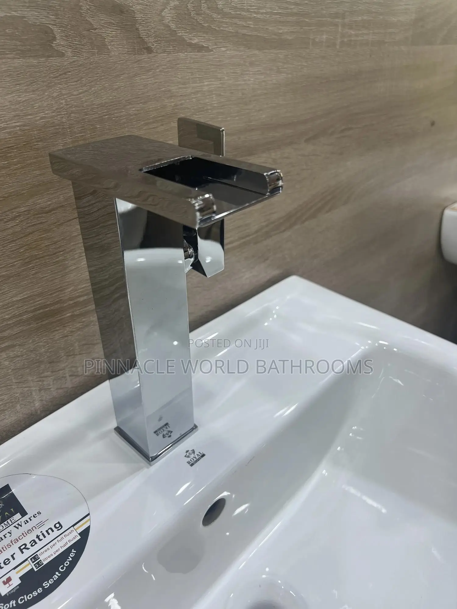 Long Light Display Stainless Basin Mixer Tap