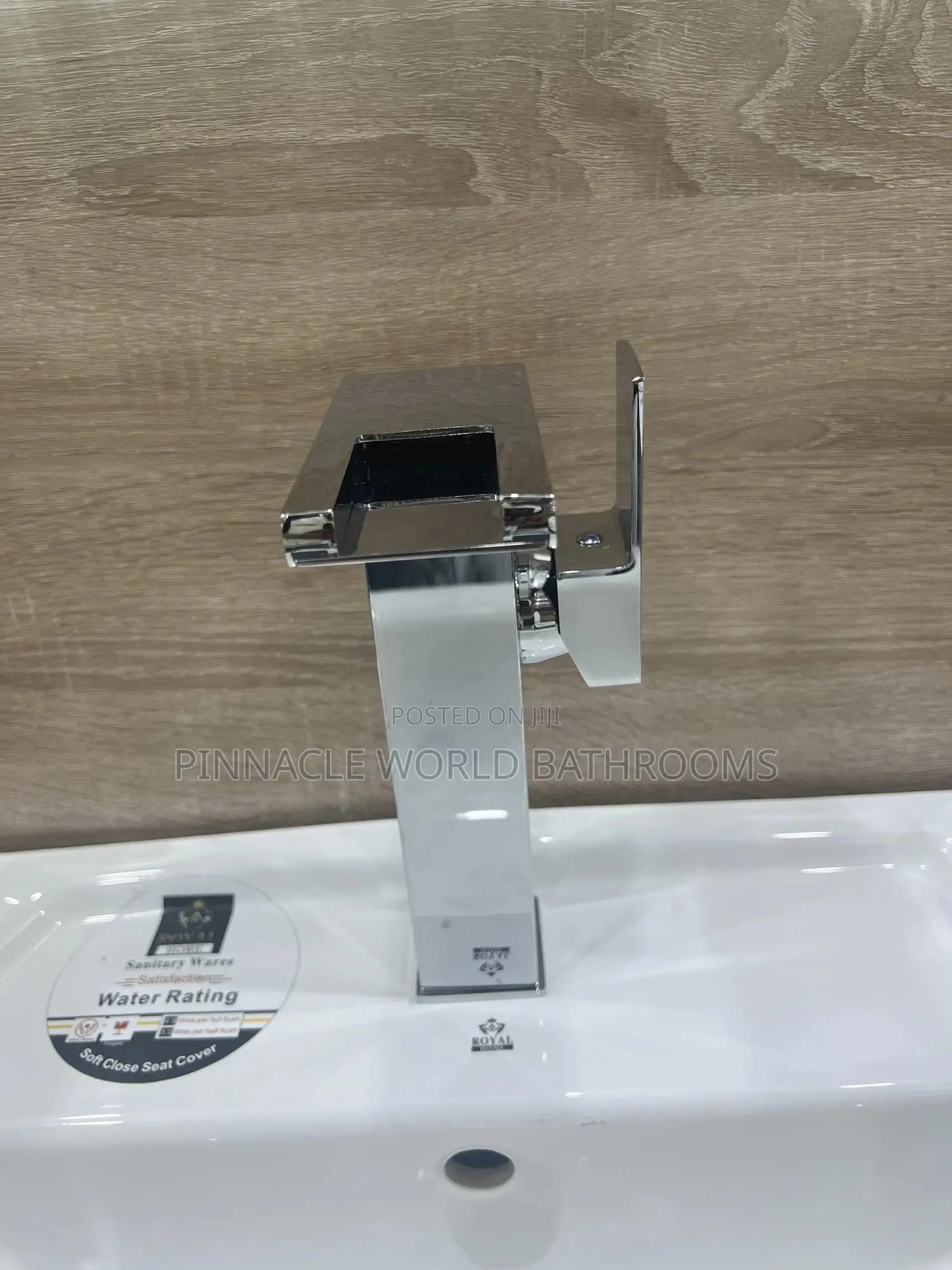 Long Light Display Stainless Basin Mixer Tap