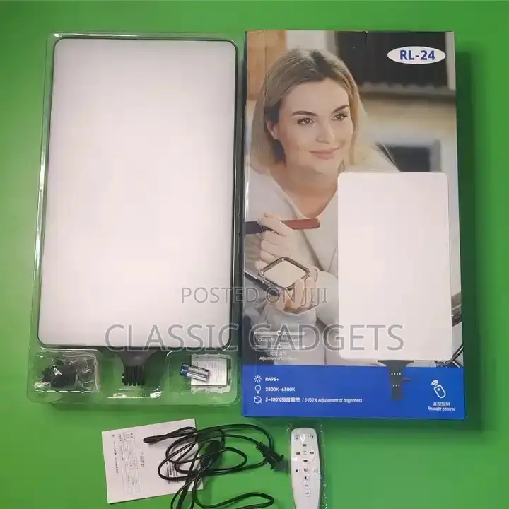 RL-24 LED Panel Light With Remote Control for Photography