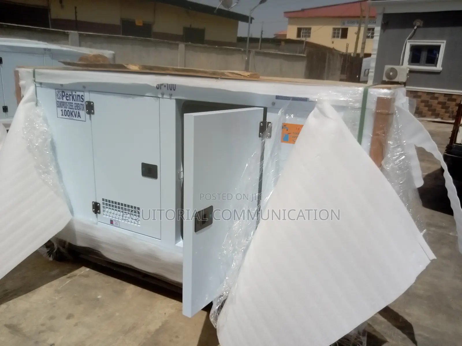The Perkins 100 Kva Generator Model With a Prime Power Whit