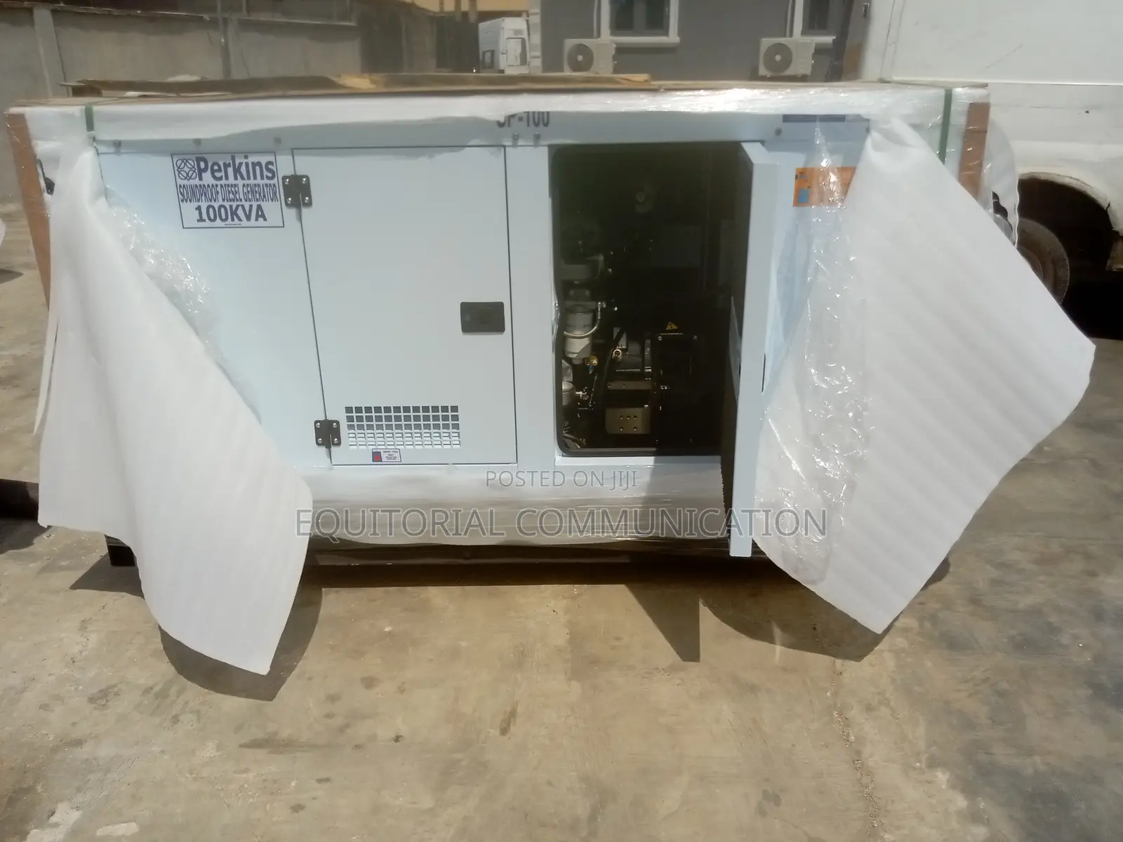 100kva ) Perkins Generator White 