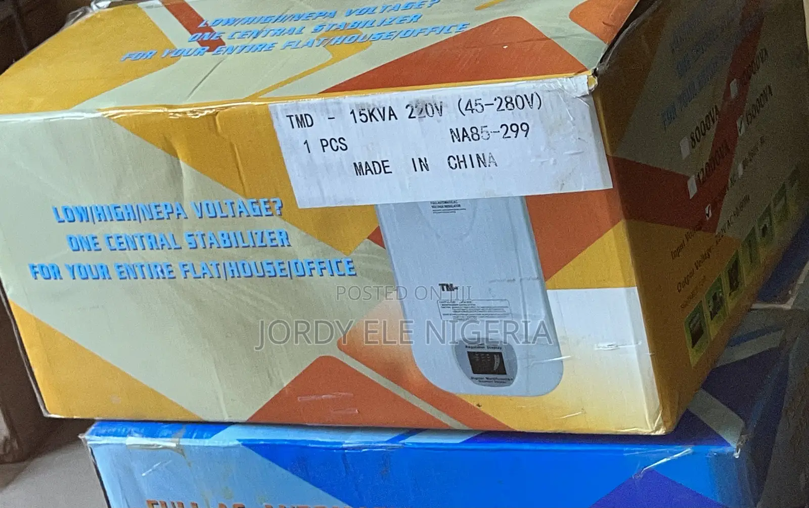 Jordy Ele 15kva Relay Voltage Stabilizer Wall TMP (45v-280v)