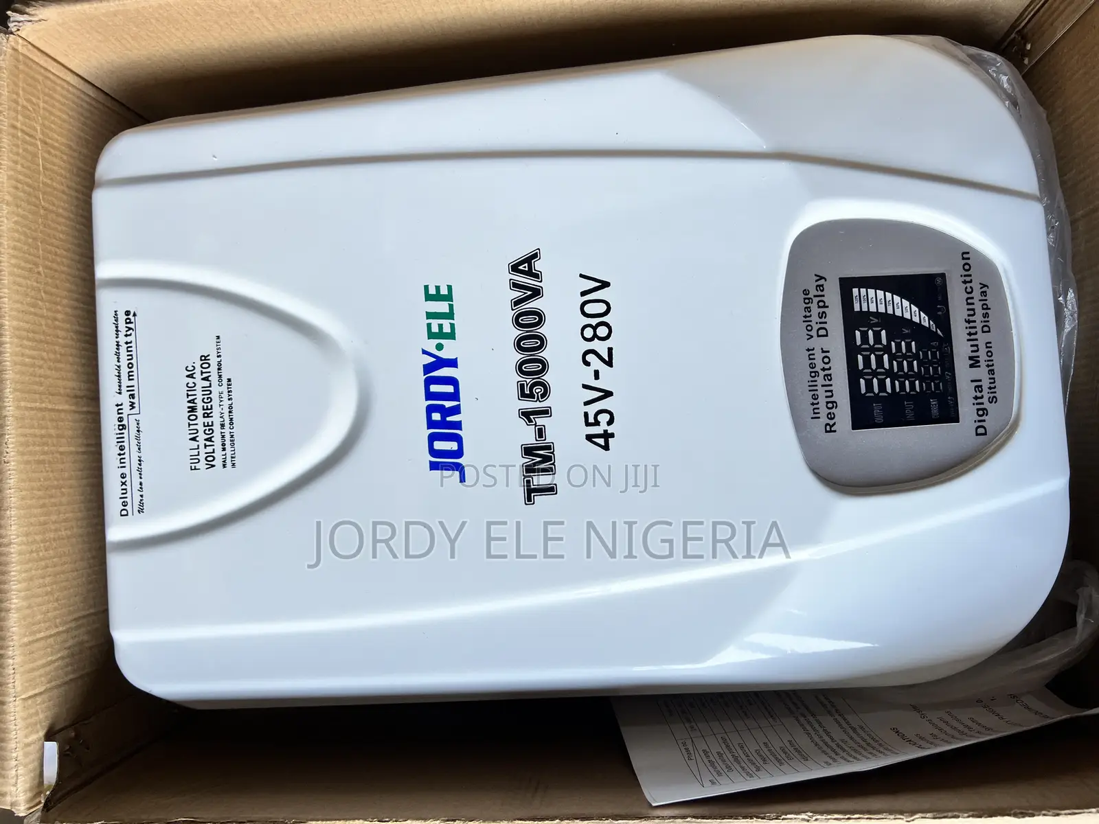 Jordy Ele 15kva Relay Voltage Stabilizer Wall TMP (45v-280v)