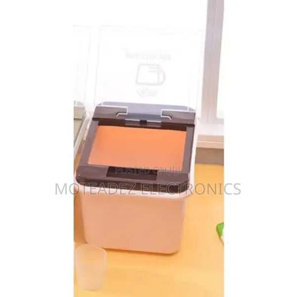 13kg High Quality Plastic Rice Bucket With Lid/Measuring Cup