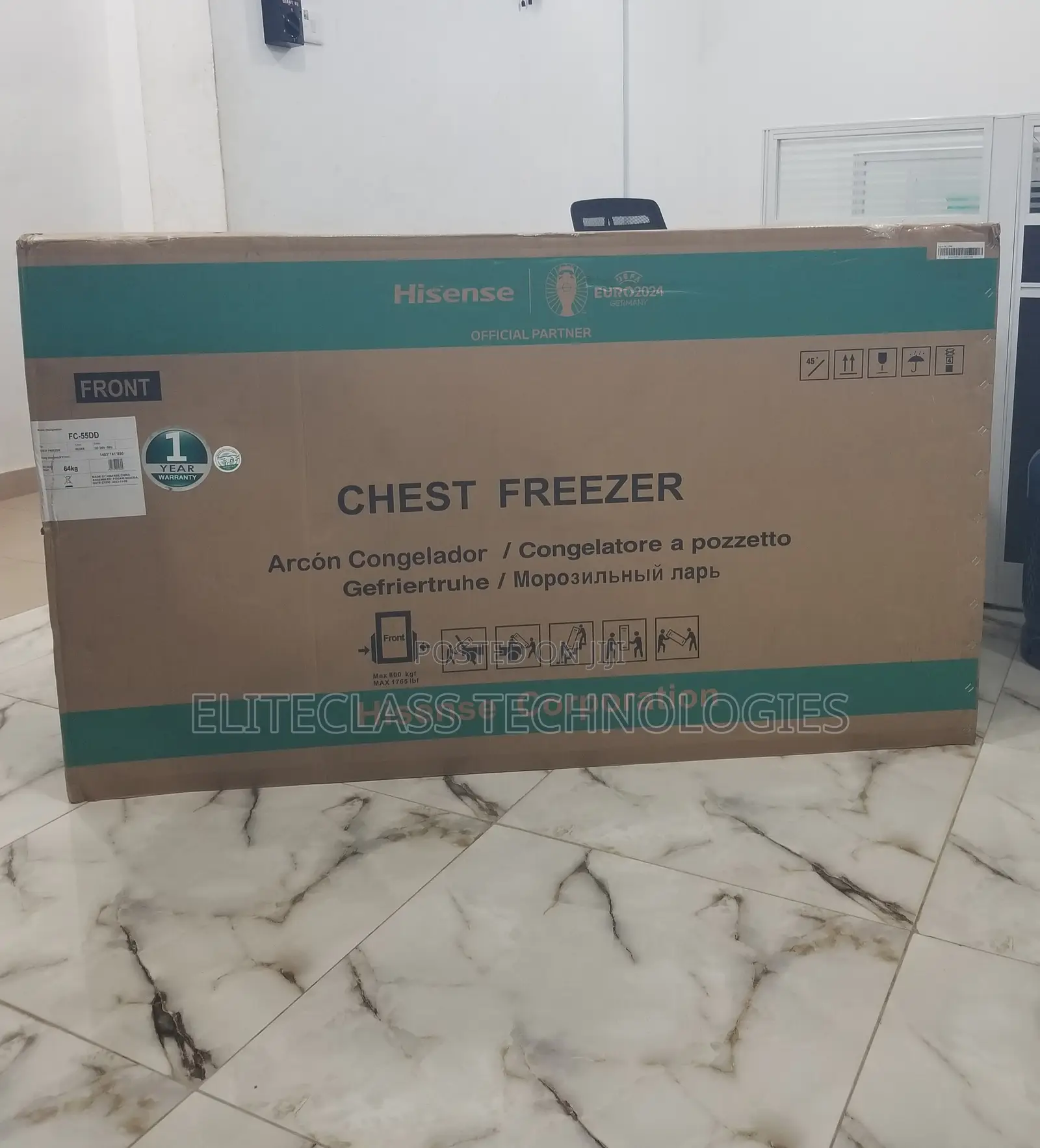 Hisense Chest Freezer FC 55DD 420L - Single Door.