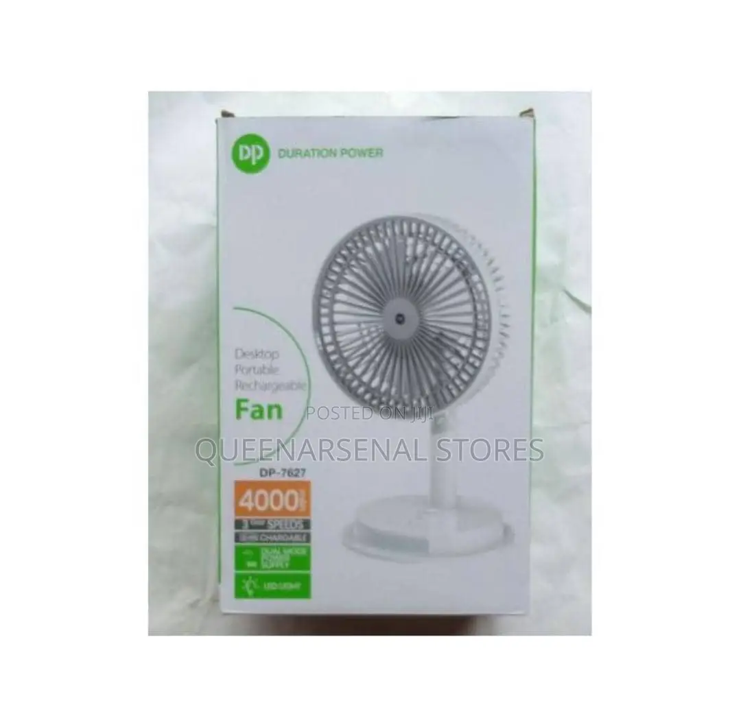 Dp Rechargeable Fan With Ledlight