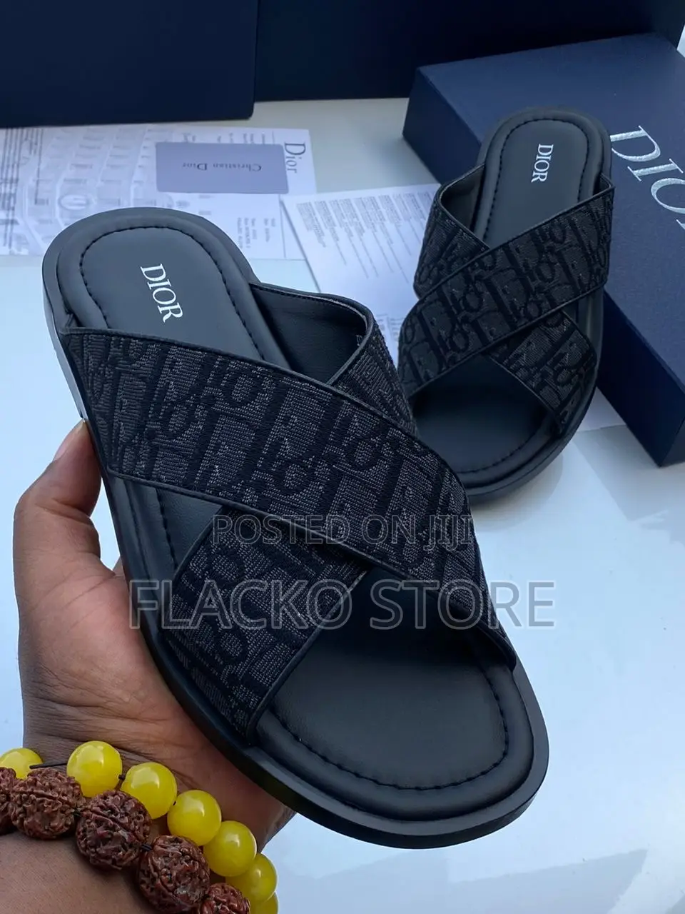 Original Christian Dior Leather Slippers