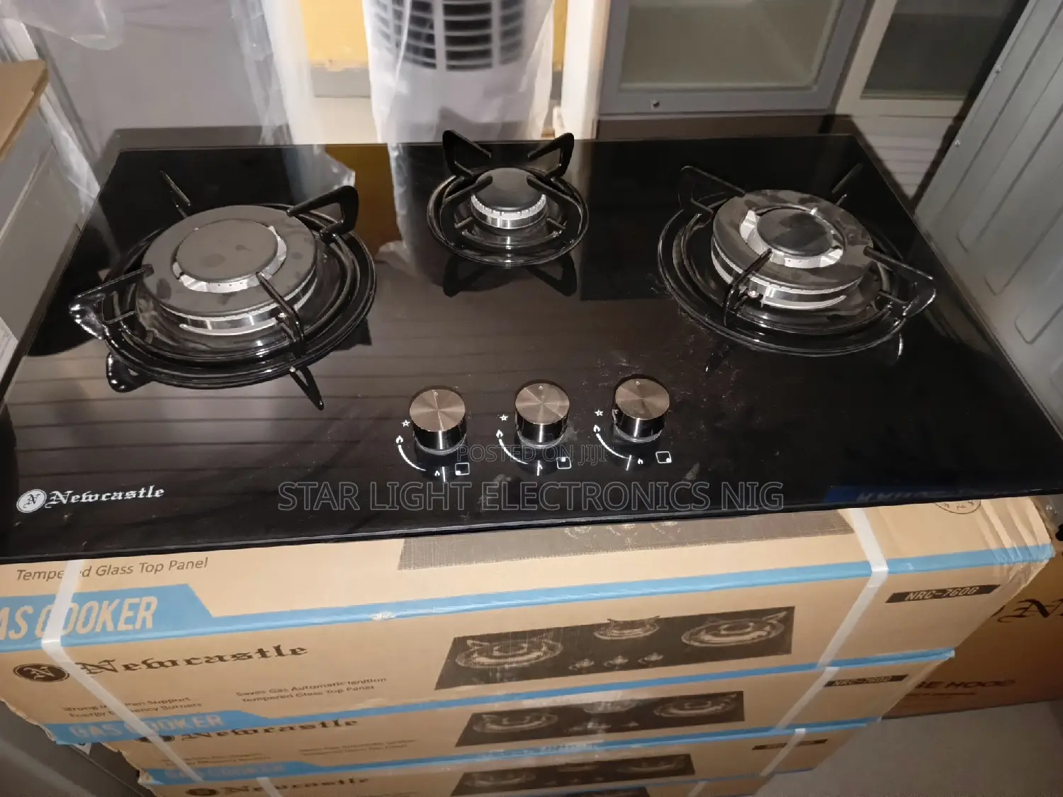 3 Gas Burners Glass