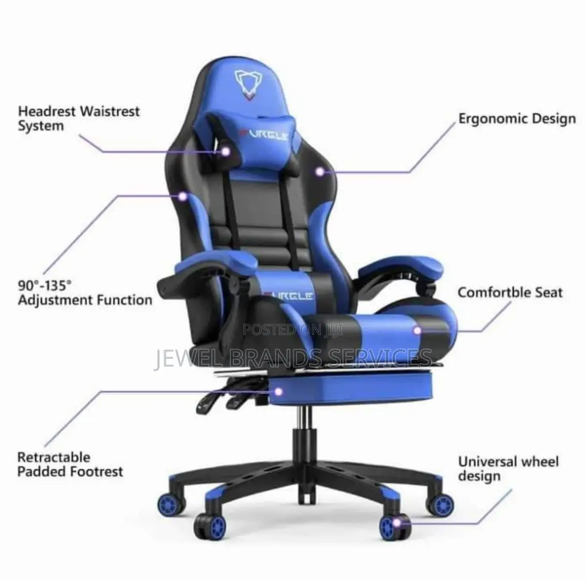 Gaming Chair With Footrest