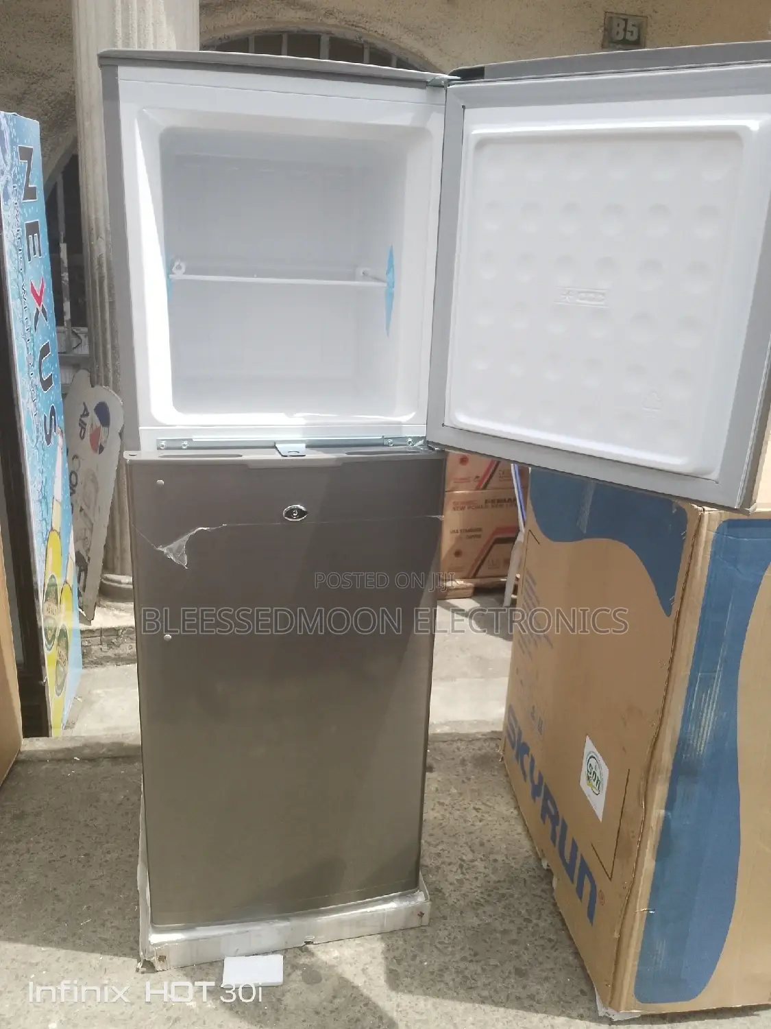 Skyrun Standing Fridge Double Door Inverter 3 Yrs W