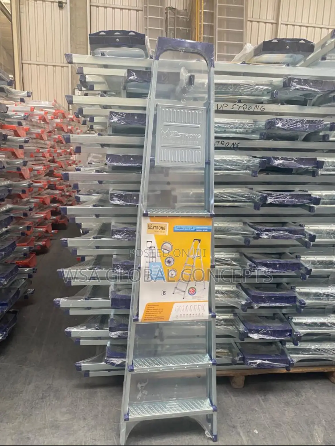 5 Steps Aluminum Upstrong Ladder