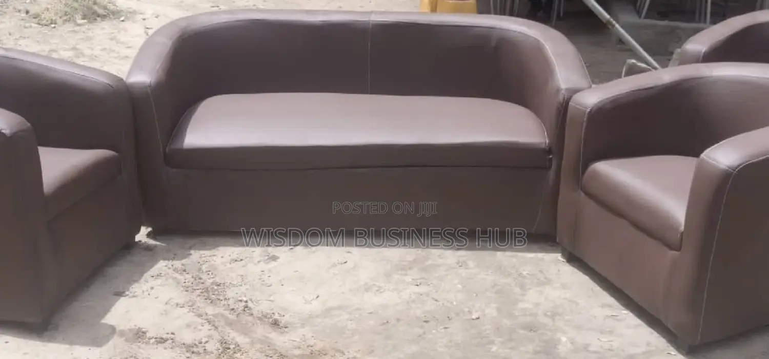 5 Seaters Leather Bucket Chairs