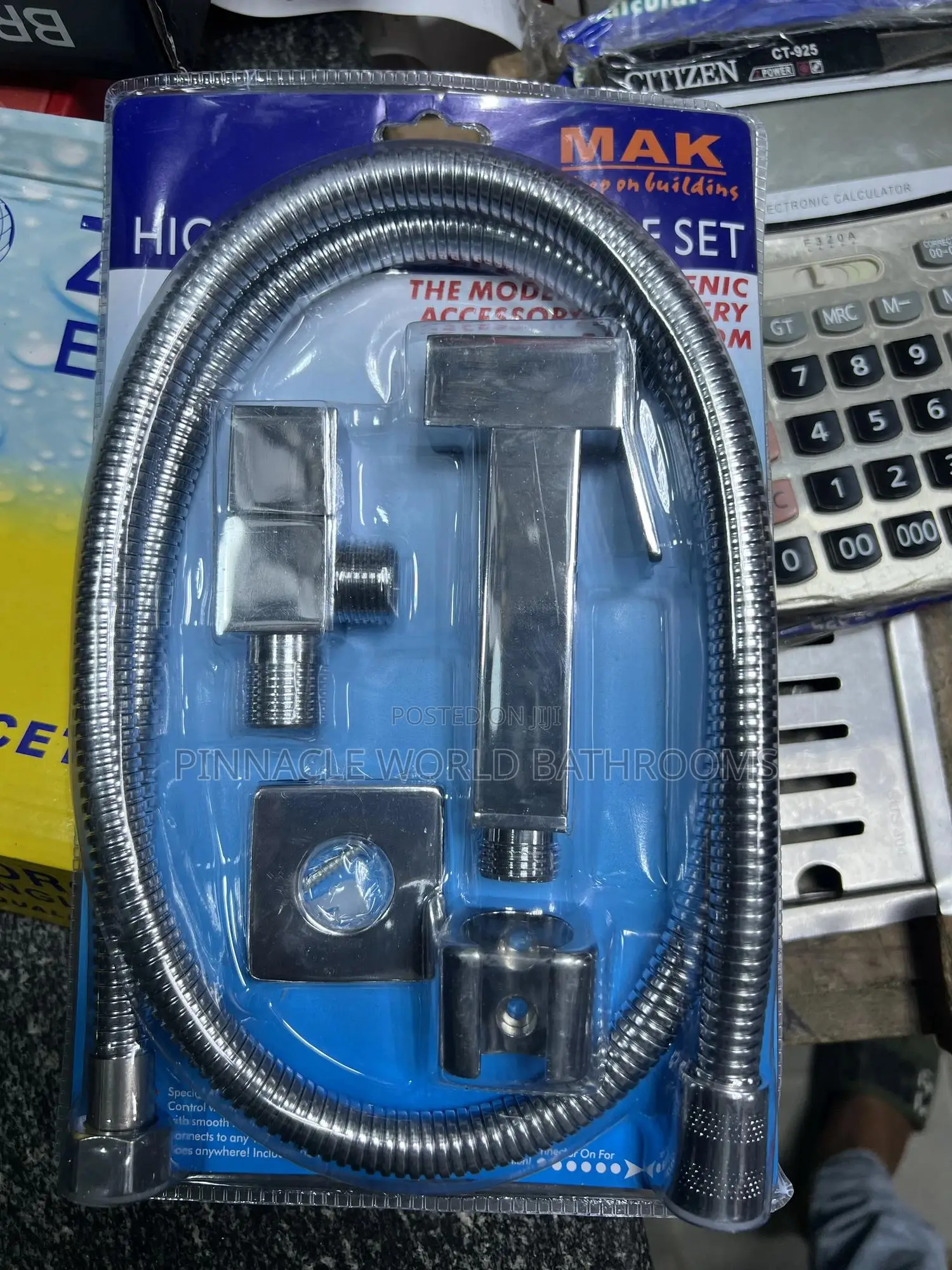 Mak Stainless Pressing Shower With Angle Valve