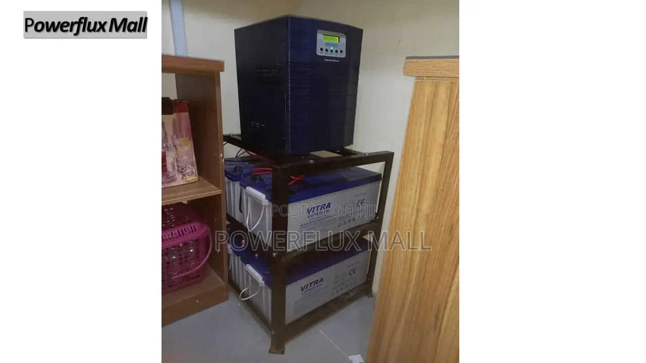 5kva/48v Puresine Wave Inverter With 8 Panel 4 Batteries