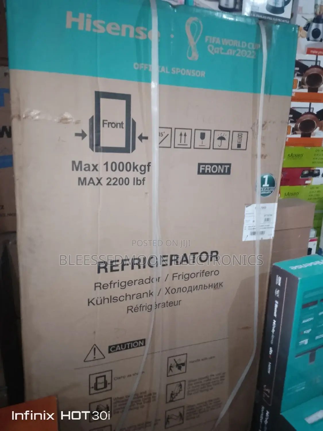 Hisense Waldrop Standing Fridge Double Door Side-by-Side
