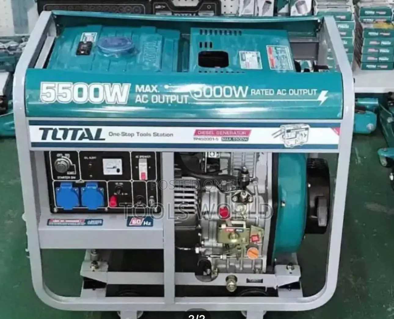 Single Phase Total DIESEL Generator 5000W Tp450001 220-240v