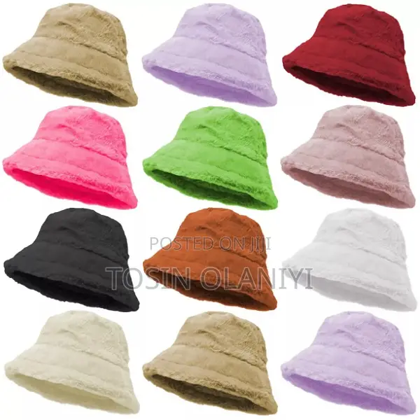 Unisex Faux Fur Bucket Hat