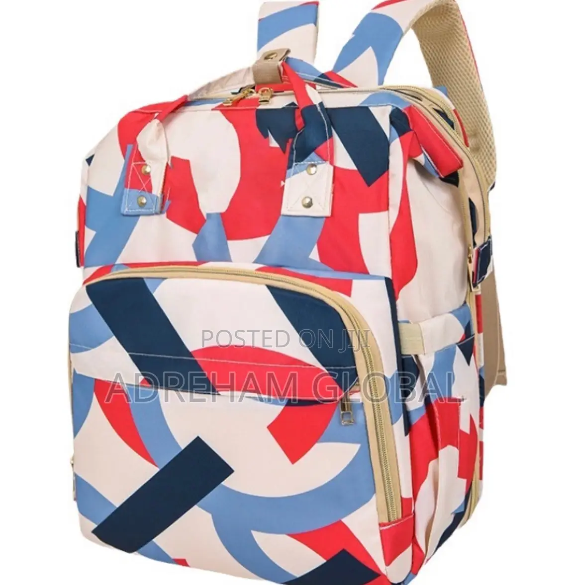 Quality Colorful Baby Bed and Diaper Backpack With Net,Purse