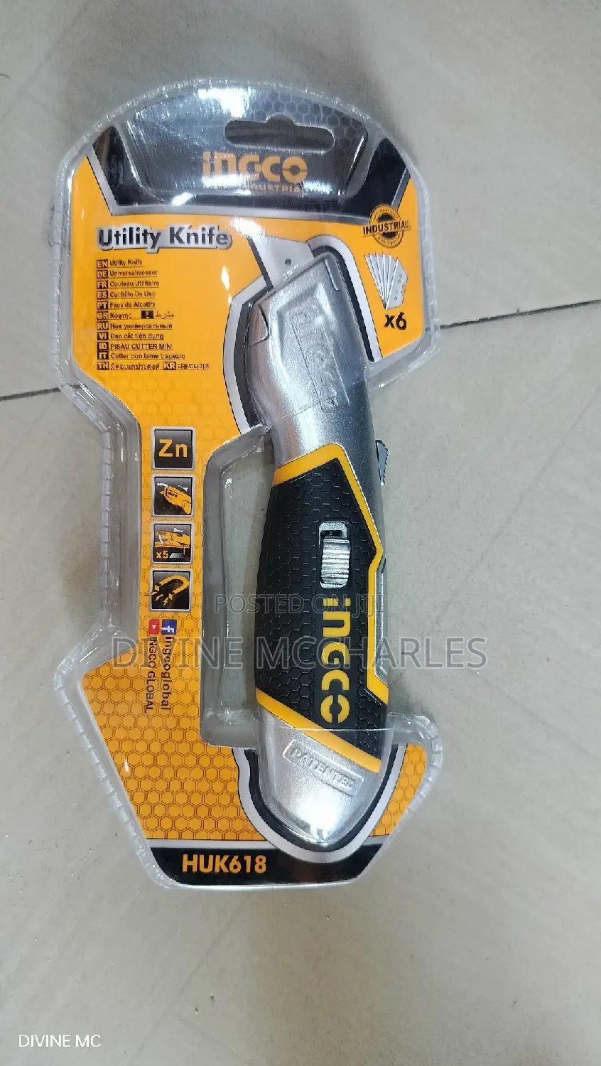 Huk618 Ingco Utility Knife