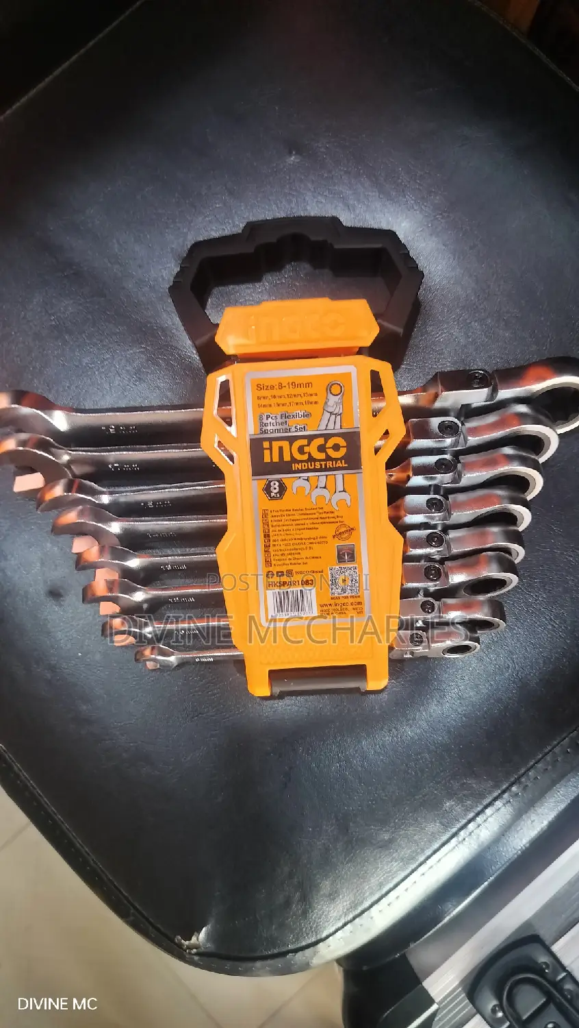 Ingco HKSPAR1083 Ratchet Spanner Ratcheting Wrench Set