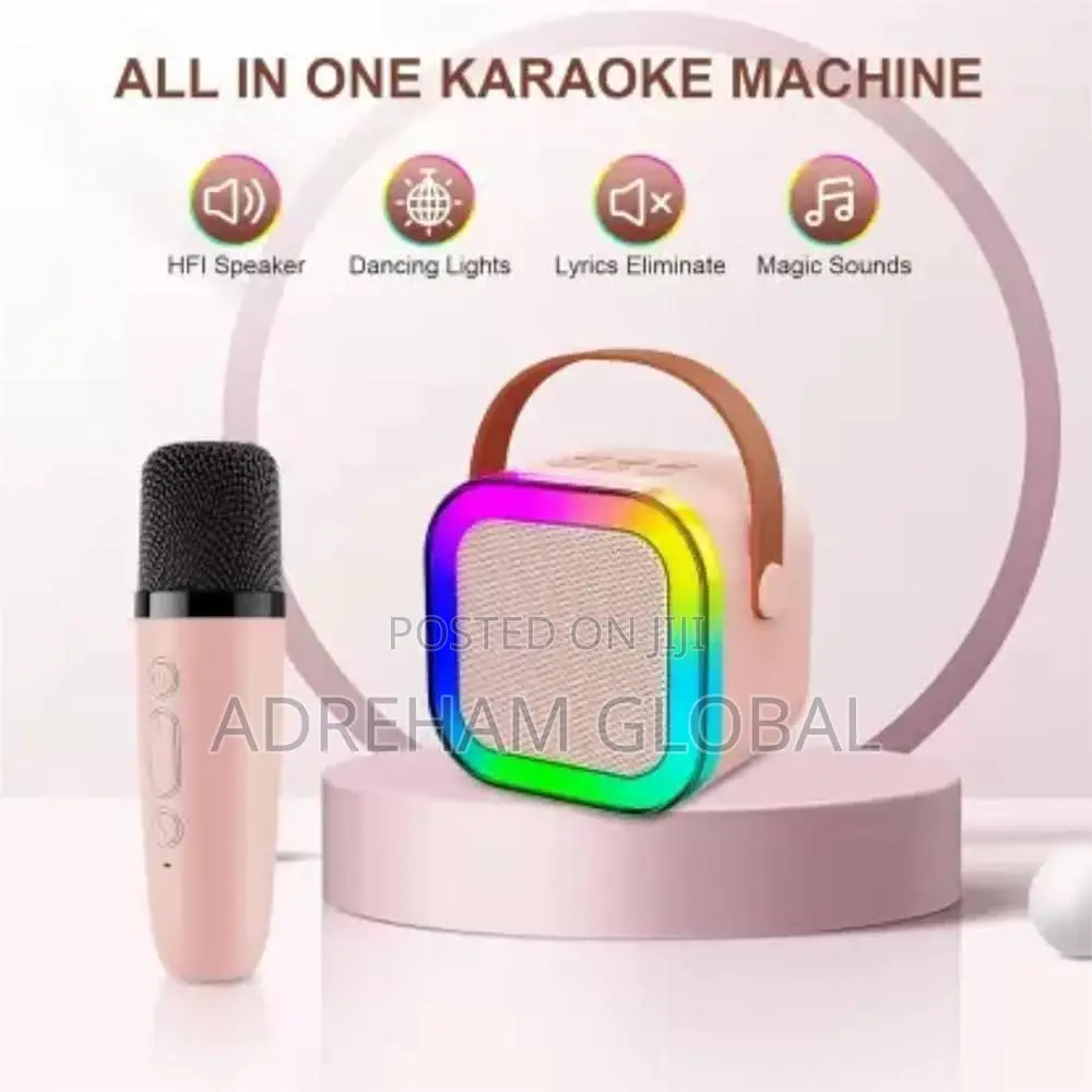 Mini Karaoke Bluetooth Speaker Wit Double Wireles Microphone