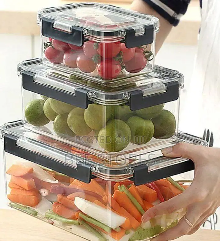 3in1 Acrylic Bowl Container Set