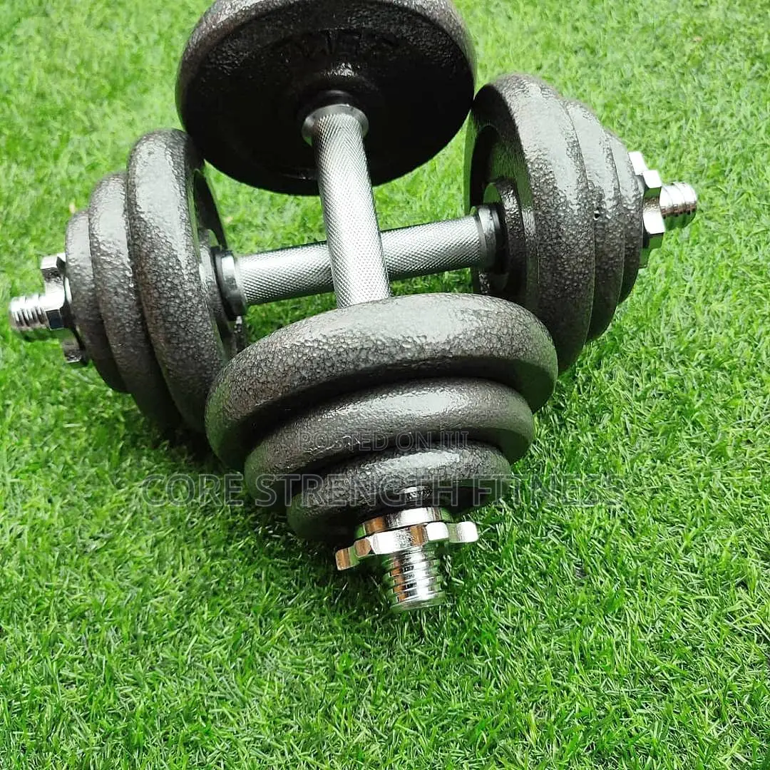 Pairs of 10kg Adjustable Dumbbell Set (20kg Total Weights)