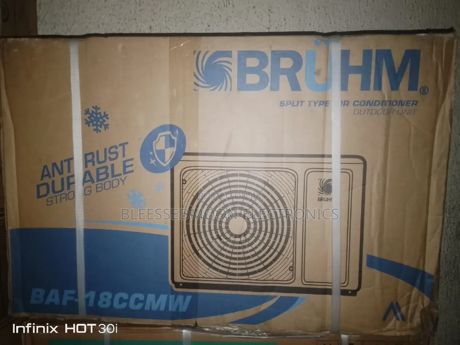 Bruhm Standing Unit Air Conditioner Cooper Condenser 5 Yrs W