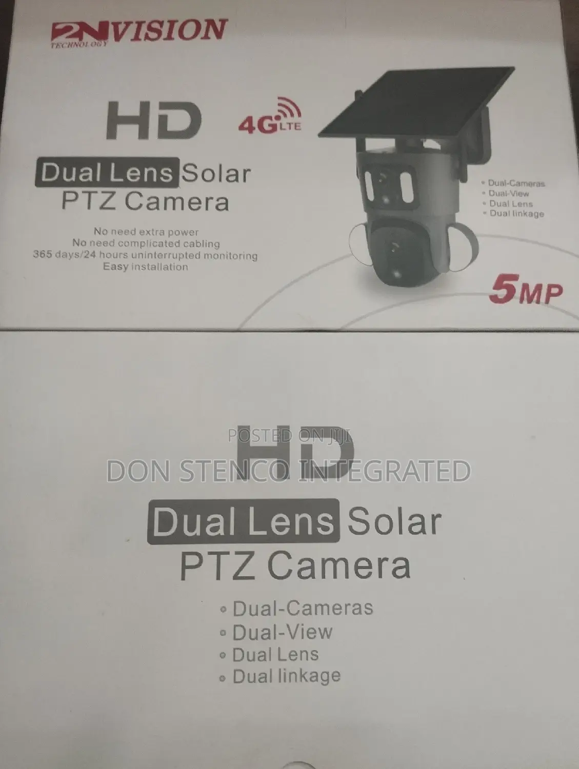 Hd Dual Lens PTZ Solar Camera 4g Lte